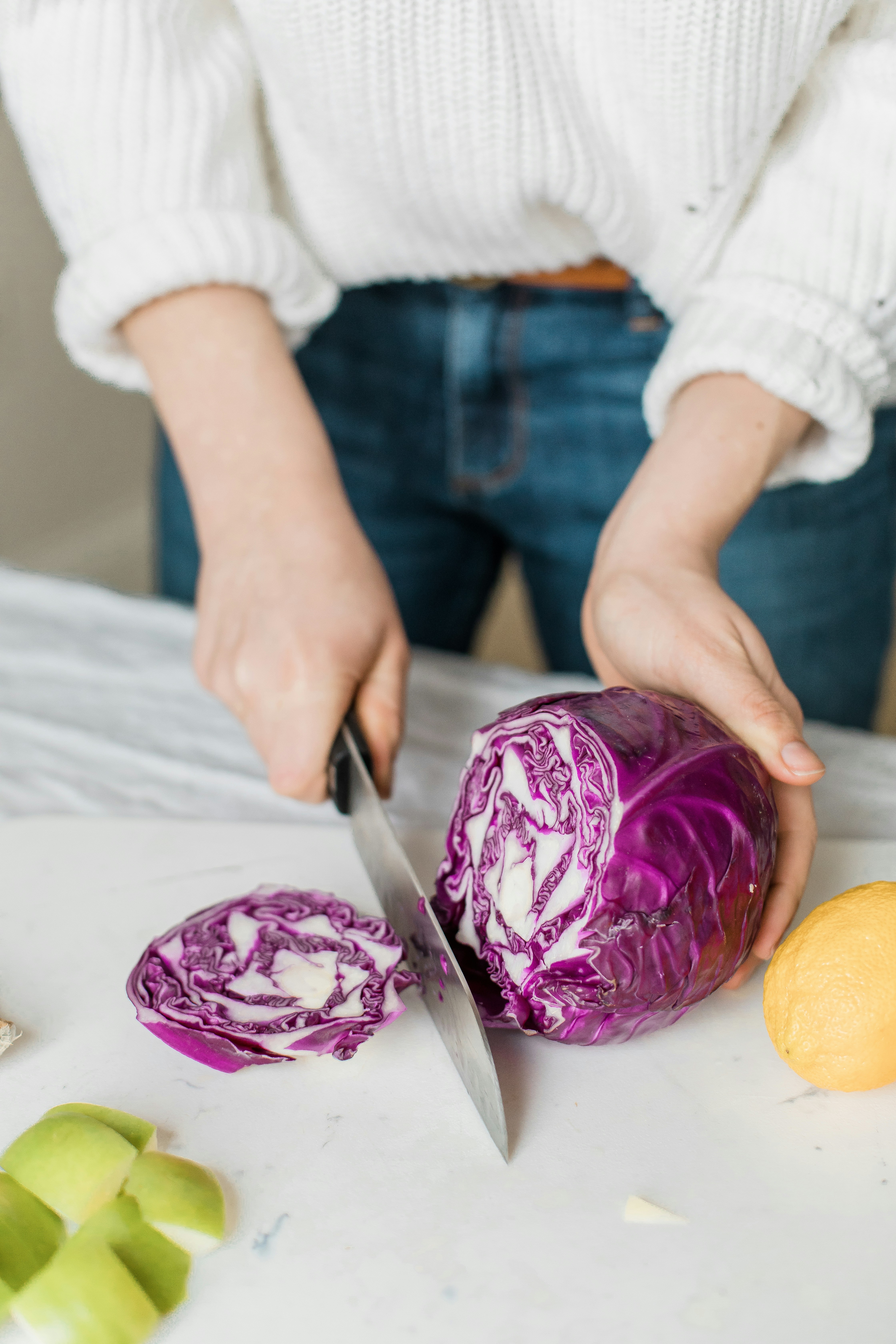 Woman with healthy vegetables