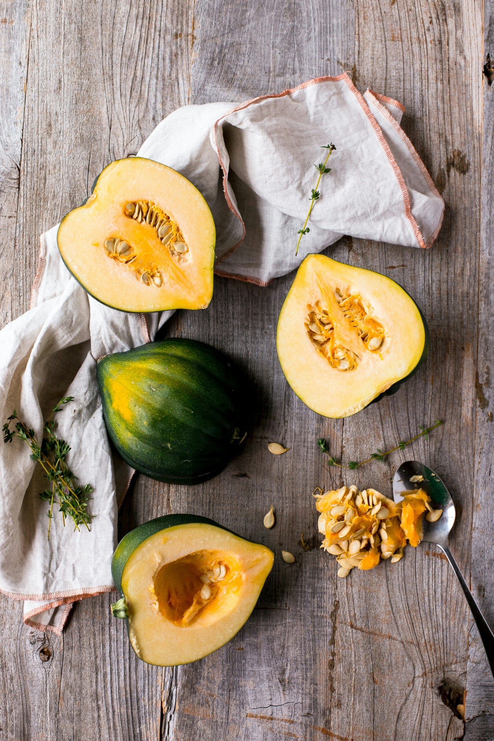 acorn squash halves